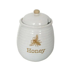 Bee Hand Thrown Honey Pot