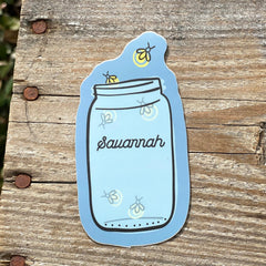 Savannah Mason Jar Sticker