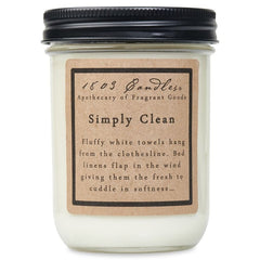 Simply Clean Soy Candle by 1803 Candles