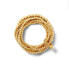 Gold Bead Cluster Bracelet