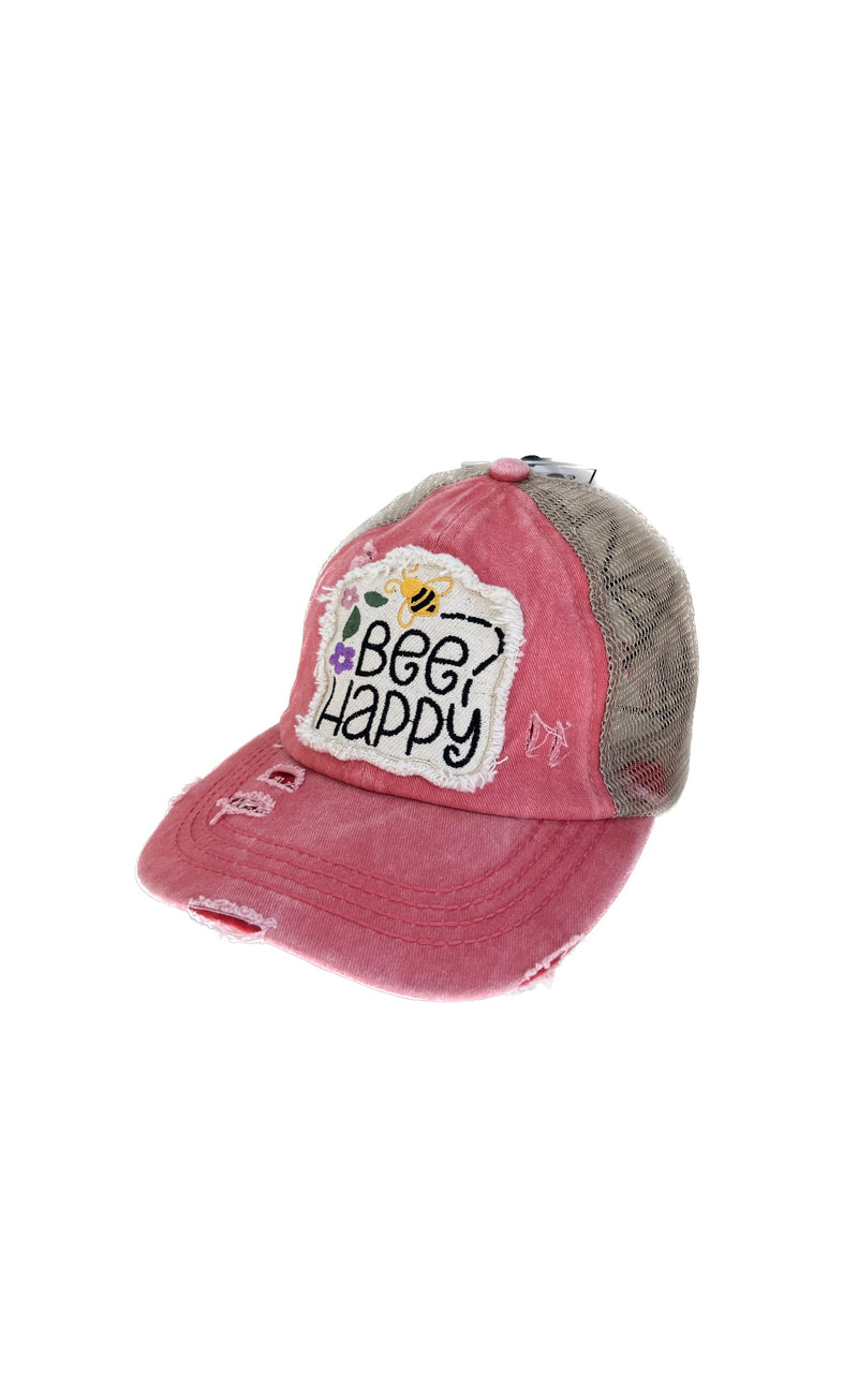 Bee Happy Patch Hat