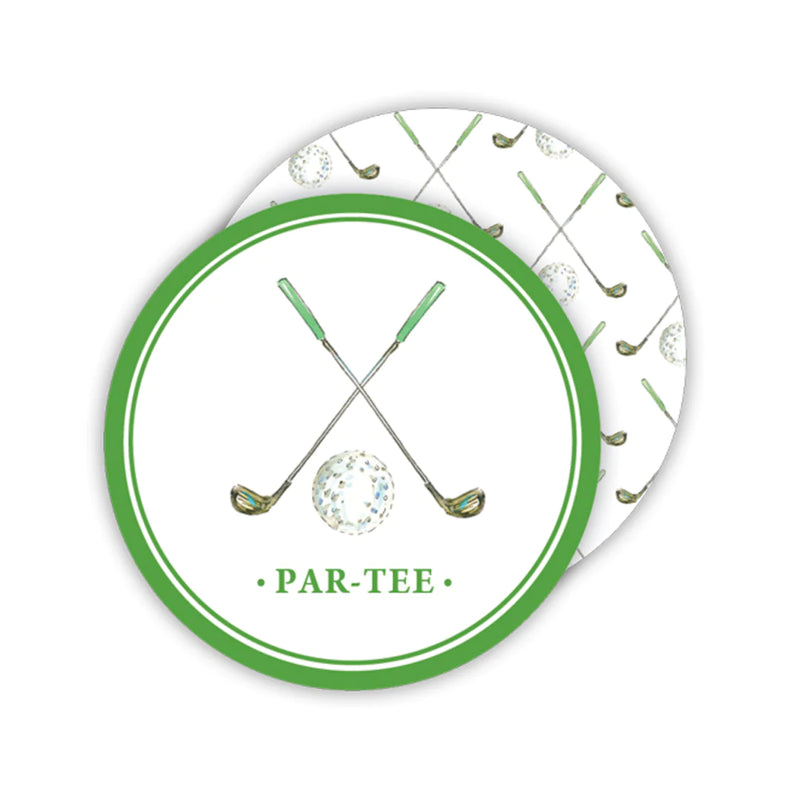 Golf Club & Ball Par - Tee Coaster
