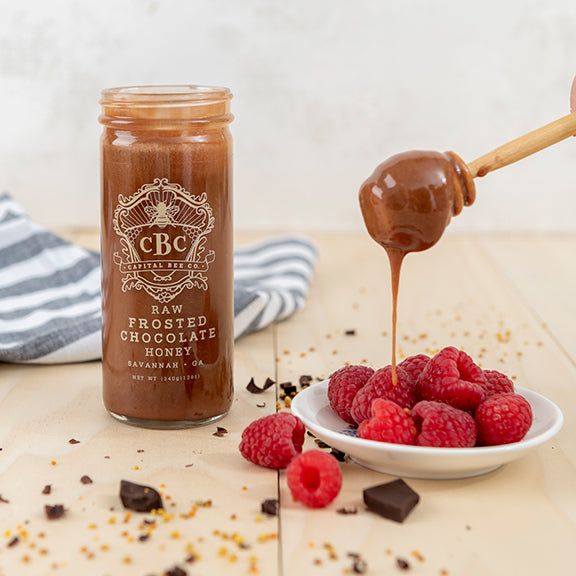 Raw Frosted Chocolate Honey