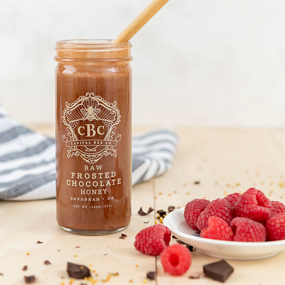 Raw Frosted Chocolate Honey