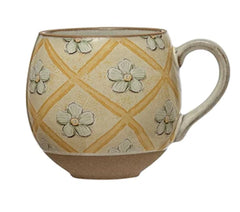 Round stoneware mug