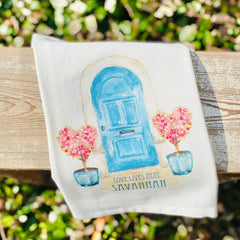Savannah Heart Door Tea Towel