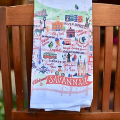Savannah Map Kitchen Towel