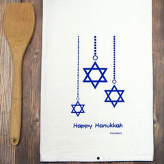 Happy Hanukkah Tea Towel