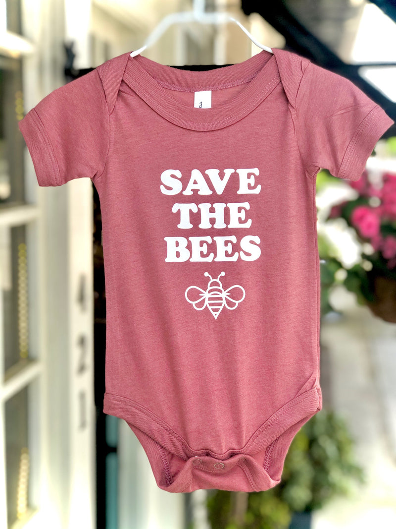 Save the Bees Pink Onesie