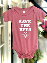Save the Bees Pink Onesie