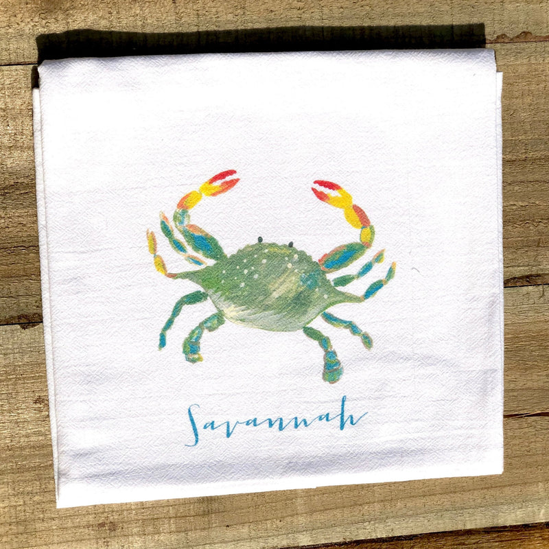 Savannah Crab Tea Towel