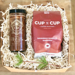 Coffee Gift Set with Frosted Cinnamon Honey
