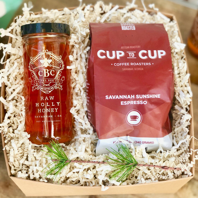 Coffee Gift Set with Holly Honey
