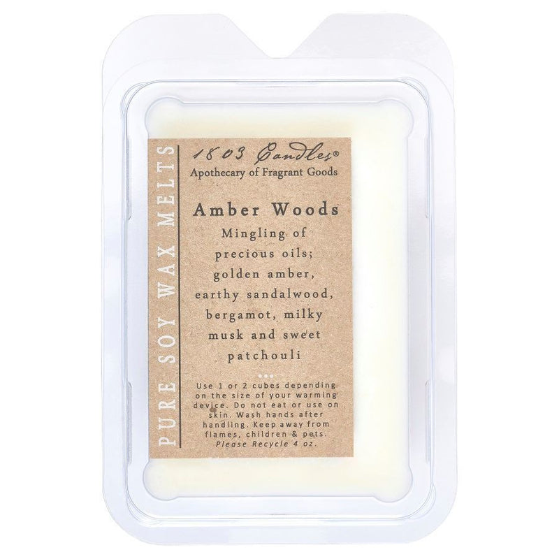 Amber Woods Soy Melts by 1803 Candles