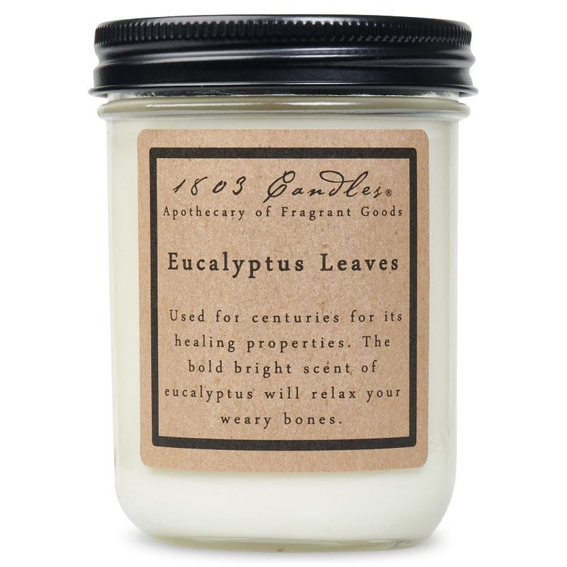 Eucalyptus Leaves Soy Candle by 1803 Candles