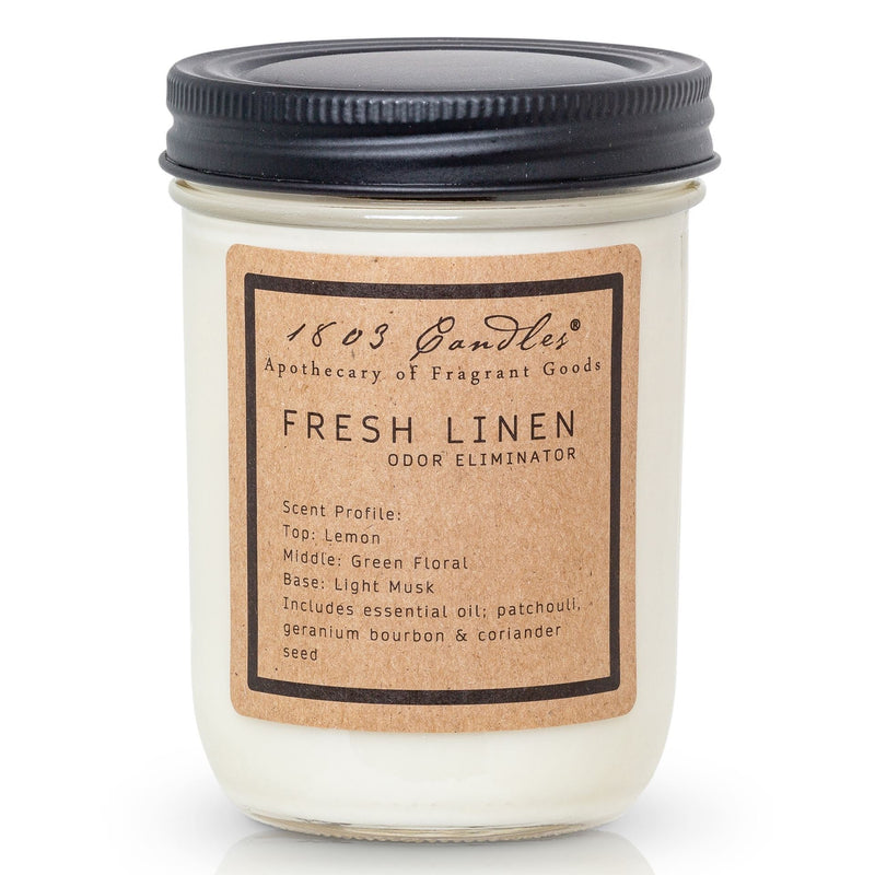 Fresh Linen Soy Candle by 1803 Candles